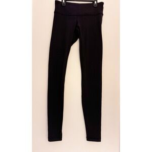 Lululemon Wunder Under Leggings Black High Rise Full Length Yoga Pants Size 6